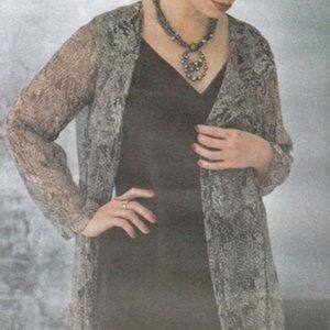 Slip Dress with Sheer Cover